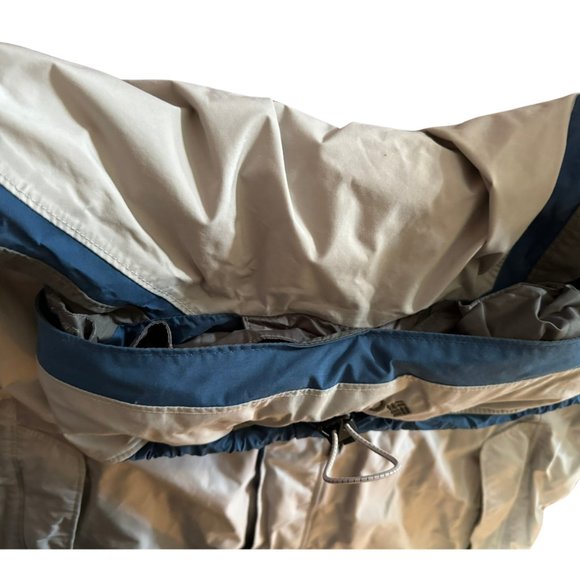 Columbia Silver/Blue/Grey Omnishield Vertex Jacket with Optional Hood - Mens L - Picture 12 of 16